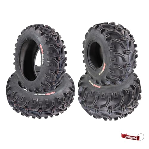 Kenda Bear Claw Front 22x7-11 & Rear 22x12-10 ATV, UTV, or SXS Tires - size: 22x7-11 & 22x12-10