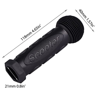 Kids Scooter Handle Grips Replacement Handlebars for 2/3/4 Wheels Child Kick Scooters Bike Rocking Car Push Cart, 9 Color Available, 2-Pack - color: Black