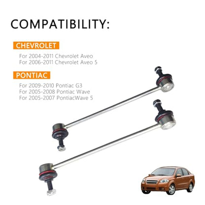 K80502 Stabilizer Bar Link Front For Chevrolet Aveo For Pontiac G3 For Daewoo Nubira OE 15240092, 95994977, 96275798, 96391875 - size: 830845