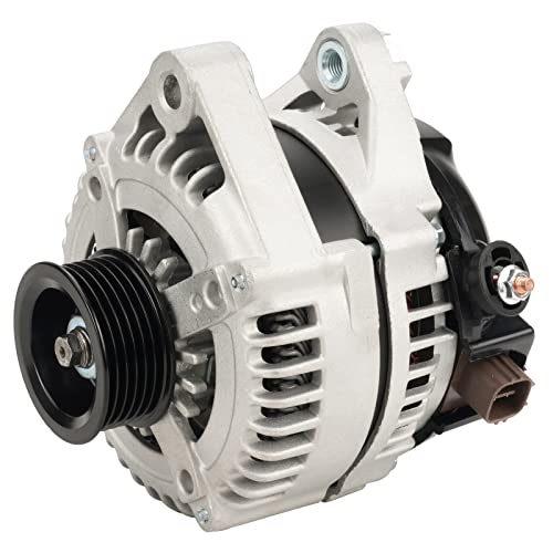 Alternator,Automotive Replacement Alternator Fit for ES330/RX330 04-06 3.3L,Camry 04-06 3.0L,Highlander 04-07 3.3L,Solara 04-08 3.3L,Auto Replace 11033, 2706020310, 270600A140 - style: 11033N