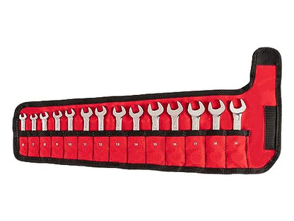 TEKTON Stubby Combination Wrench Set, 14-Piece | WCB94402 - size: 14-pc. (6 - 19 mm), style: Pouch