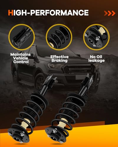 OCPTY Front Struts for Chevy Equinox 07-10(Excl 19 Wheels W/O Sport Susp) - size: 2 Front Complete Struts