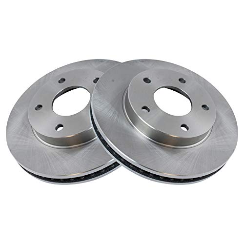 TRQ Front and Rear Ceramic Brake Pad and Rotor Set - style: BKA11102