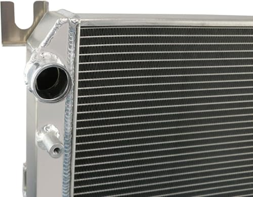 ALLOYWORKS 4 Row Aluminum Radiator For 2004-2009 Dodge Ram 1500 Ram 2500 Ram 3500 5.7L Hemi V8 Crossflow Radiator, Direct Replacement