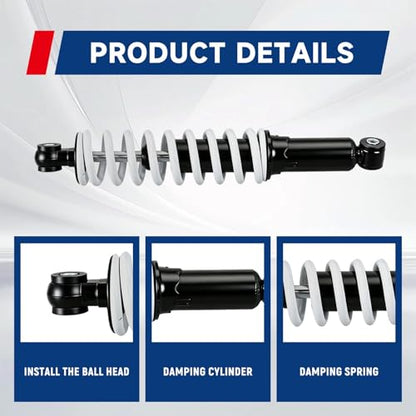 waltyotur 360mm 14 Rear Shock Absorber White Replacement for ATV Quad Buggy Pit Dirt Bike 110cc 125cc 150cc