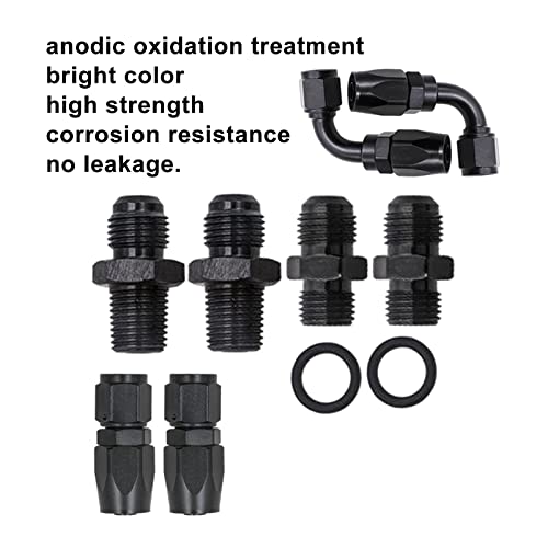 AN6 15FT Automatic Transmission Cooler Line Kit For 4L60E 4L65E - Black Nylon Braided Hose Kit - style: style 1