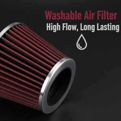 Cold Air Intake Kit Compatible with 2011-2015 Chevrolet Cruze 1.4L Turbo Engine, Heat - Resistant Aluminum Pipe, High Flow Filter