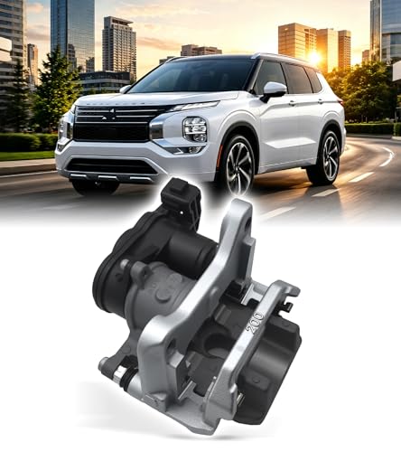 Rear Left Brake Caliper Assembly with Electronic Parking Motor, OE Part Number 4605C487, Fits Mitsubishi Outlander 2.5L Models 2022 to 2024