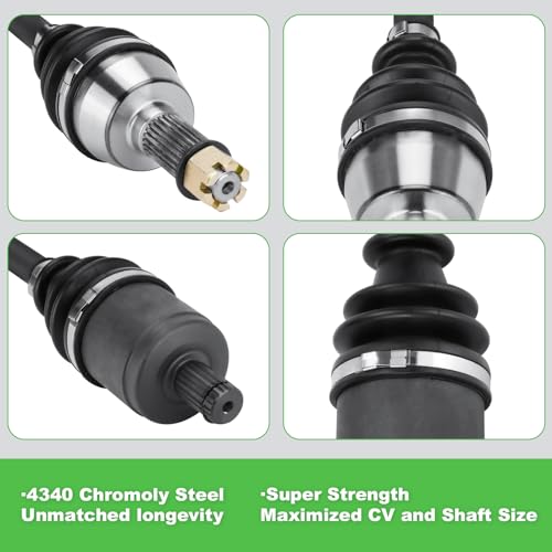 Front Right/Left CV Axles for Polaris 50“ 2012-2021 RZR 570, 2008-2014 RZR 800 (excluding S & 4-seater editions), 2 Front CV Axles Drive Shaft Assembly Set Replace for 1332440 - size: 2 * front