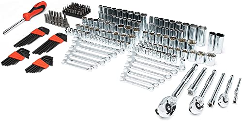 Crescent 229 Piece 1/4", 3/8" & 1/2" Drive Mechanics Hand Tool Set with 3 Drawer Storage Case - CTK229C - style: 229 Piece