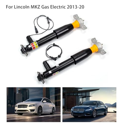 2PCS Rear Suspension Struts Shock Absorbers w/Electronic Compatible with 2013-2020 Lincoln MKZ, Replacement Struts Shocks Assembly - size: F370