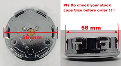 Floating Auto Light Wheel Caps Compatible with BMW Vehicles, Retrofit Wheel caps to fit OEM Wheels-4pcs (“Stock”, 56mm) - size: 56mm, style: “Stock”