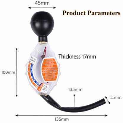Coolant Tester, Car Coolant Tester, Automotive Antifreeze Tester, Dial Type Automotive Rapid Anti Freeze Tester Densitometer for Freezing Boiling Point Measurement