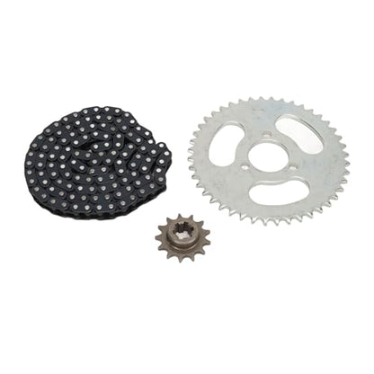 T8F 13T Front Sprocket Chain Kit,T8F Drive Sprocket Cog Gear Chain 116 Links T8F 44T 3 Hole Rear Chain Sprocket Kit for ATV Mini Motorcycles