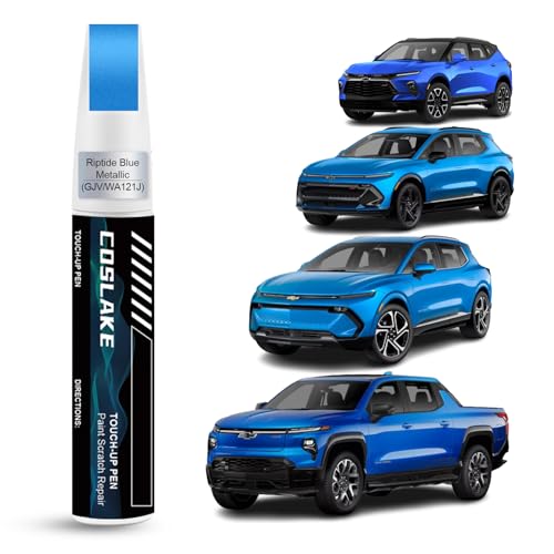 Car Touch Up Paint(Riptide Blue Metallic(GJV/WA121J)) for Chevrolet - color: Riptide Blue Metallic(GJV/WA121J) for 2026 Silverado/2025 Silverado/2026 Silverado EV/2025 Silverado EV/2024 Equinox/2026 Equinox EV/2025 Equinox EV/2024 Blazer/2026 Blazer EV/20