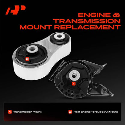 A-Premium Transmission Mount and Torque Strut Mount Kit, Set of 2