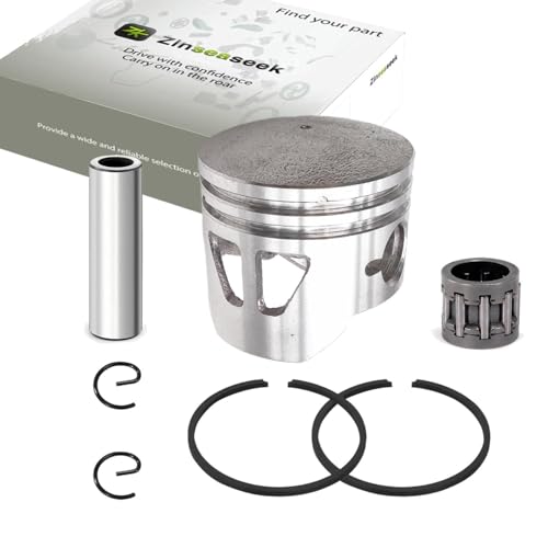 40mm 44mm Cylinder Assembly Piston Assembly for 43cc 47cc 49cc 2 Stroke Engine with Cylinder Piston Ring Circlip Gasket Piston Pin Needle Bearing Spark Plug (44mm-6A, Piston) - color: 44mm-6A, size: Piston