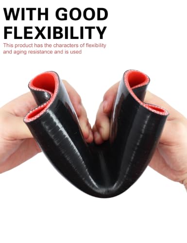 90 Degree Elbow 4 inch (102mm) 5-Ply Silicone Coupler Hose Leg Length 3.5" - size: 5-Ply ID 4"