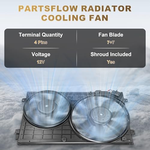 Radiator Cooling Fan Assembly for VW Jetta Passat Beetle Golf Audi A3 - color: For Volkswagen