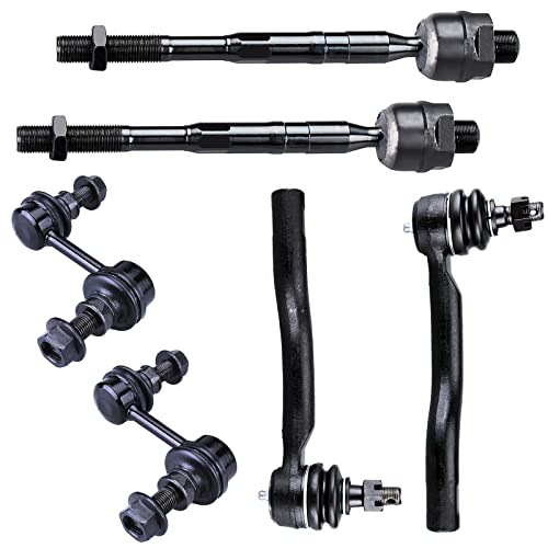 6PC Front Tie Rods & Sway Bar FITS for Nissan Armada 2005-19/ Tian 2004-15 - size: K750146 ES800031 ES800032 EV800216