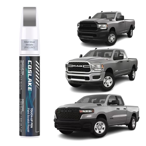Car Touch Up Paint(Billet Silver Metallic(PSC/JSC)) for Dodge Ram - color: Billet Silver Metallic(PSC/JSC) for 2025 RAM 1500/2024 RAM 1500/2023 RAM 1500/2024 RAM 2500