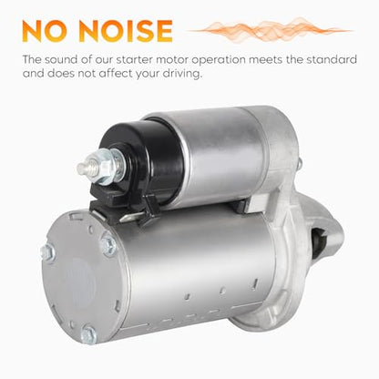 19616 New Starter for Chrysler 200 2011-2017 3.6L, 6 Cyl, for Town & Country 2011-2016, for Avenger 11-14, for Grand Caravan 11-19, for Journey 11-19, for Ram C/V 12-15, for Jeep Cherokee 2014 3.2L
