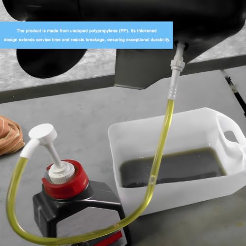 Fluid Pump for Quart Bottles, 4cc Per Pump Stroke Quart Bottle Hand Pumps with Flexible Tube, Transmission Fluid Transfer Kit Lower Unit Gear Oil Extractor for Car Marine Boat