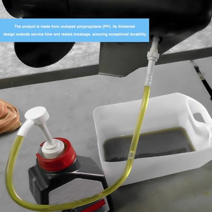 Fluid Pump for Quart Bottles, 4cc Per Pump Stroke Quart Bottle Hand Pumps with Flexible Tube, Transmission Fluid Transfer Kit Lower Unit Gear Oil Extractor for Car Marine Boat