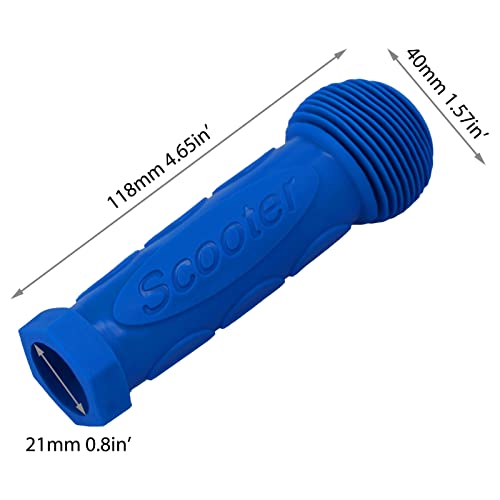 Kids Scooter Handle Grips Replacement Handlebars for 2/3/4 Wheels Child Kick Scooters Bike Rocking Car Push Cart, 9 Color Available, 2-Pack - color: Blue
