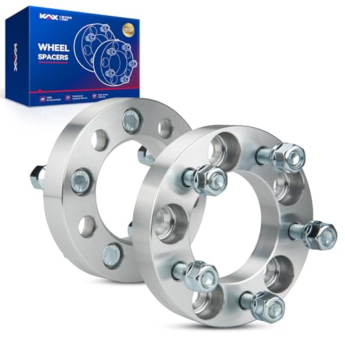 KAX 5x4.5 Lug-Centric Wheel Spacers 1 inch for Toyota RAV4 - color: Silver, size: 5x4.5" -82.5mm- M12x1.5- 1" thick
