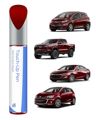 GPJ/WA434B Cajun Red Touch Up Paint Compatible with Chevrolet Exact Match Chips and Nicks Touch Up - color: Cajun Red(GPJ/WA434B) compatible with Blazer/Bolt/Colorado/Cruze/Equinox/Impala-models/Malibu/Silverado/Sonic/Traverse/Trax-models/Volt