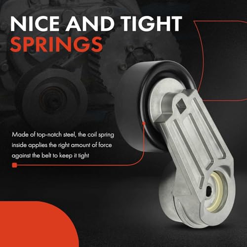 A-Premium Belt Tensioner Assembly with Pulley Compatible with Chevrolet