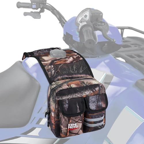 KEMIMOTO ATV Tank Bag, Water-resistant Warm Cooler Motorcycle Saddle Bag - color: Camo