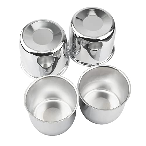 4Pcs 4.25" OD 4.11" H Push Through Trailer Wheel Center Cap for Rim - color: Chrome, size: 4.25" Hub 3.66" H