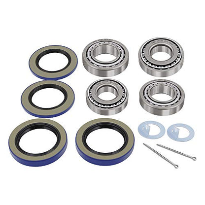 XiKe 2 Set Fits 6,000-7,000 lb Axles Trailer Wheel Hub Kit - size: 25580/20 ＆ 14125A/76 + Seal ID 2.125'' ＆ 2.250'', style: Pack 2 Set