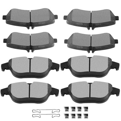 Ceramic Brake Pads Kits,SCITOO 8pcs Brakes Pads Set For GLK250 2013-2015 - size: Front-D1406 & Rear-D1341