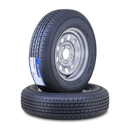 Free Country Trailer Tire Wheel ST175/80R13 8PR D 97N 5X4.5" Silver Mod Pk2 - size: ST175/80R13 /8PR