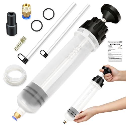 DZZ 500cc Fluid Extractor Pump,with 23.6" Flexible Hose,Two 9" Tubes