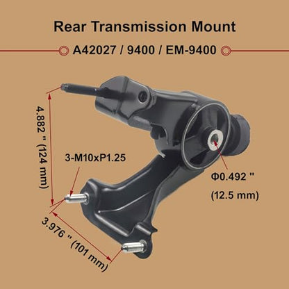 4PCS Engine Motor Transmission Mount Set Compatible with Toyota Corolla - size: 2014-2019 Corolla 1.8L L4