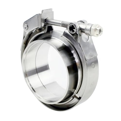 ROADFORMER 2.75" V Band Clamp with Flanges, Quick Release, 2 Pack - size: 2.75 inch