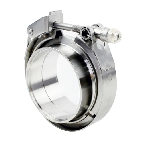 ROADFORMER 2.75" V Band Clamp with Flanges, Quick Release, 2 Pack - size: 2.75 inch