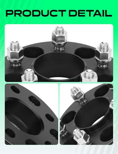 YHTAUTO 5x4.75 Hub Centric Wheel Spacers 1.25 Inch for Buick, Chevy, GMC - size: 1.25 Inch Thickness, style: 2 PCS
