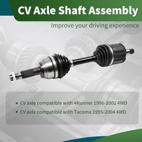 Front CV Axle 4WD Compatible with 4Runner Tacoma 1995-2004