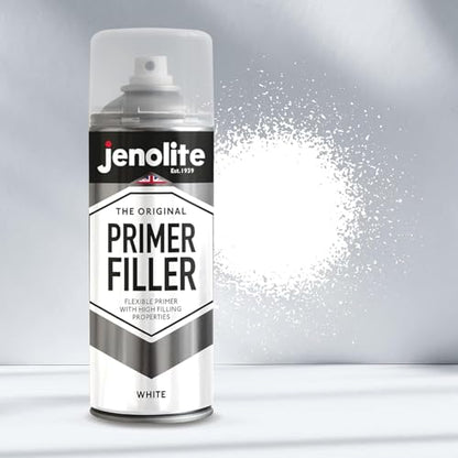 JENOLITE Primer Filler Aerosol, Quick-Drying Multi-Surface, White 1x13.5oz - color: White