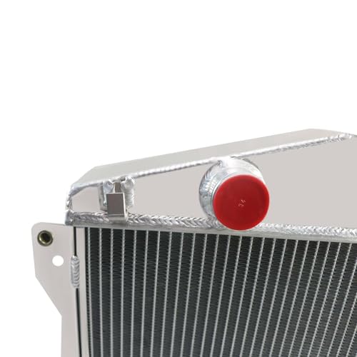 4 Row Aluminum Radiator Compatible with 1943-1948 Chevy Fleetline/Fleetmaster Sedan Coupe/Stylemaster V8 1944 1945 1946 1947 62mm Core Thickness Radiators