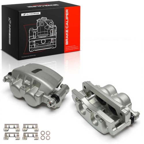 A-Premium Front Left and Right Side Disc Brake Caliper with Bracket - style: Front Driver and Passenger Side