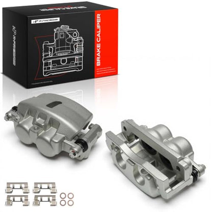 A-Premium Front Left and Right Side Disc Brake Caliper with Bracket - style: Front Driver and Passenger Side
