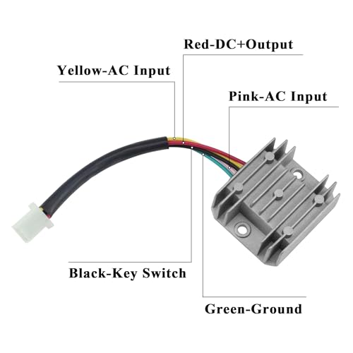 PRO BAT ATV Electric Wiring Harness Wire - color: White Spark Plug & Orange Performance Coil