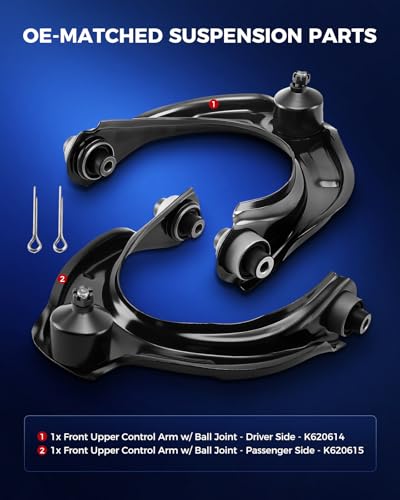 KAX Front Upper Control Arms with Ball Joint Fit for Honda Accord 2008-2012 - size: Accord 2008-2012