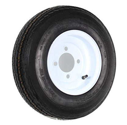 eCustomrim Trailer Tire Rim Assembly 480-8 4.80-8 Load Range C 4 Lug White